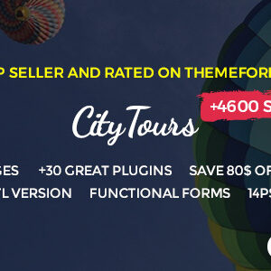 CityTours – Travel and Hotels Site Template