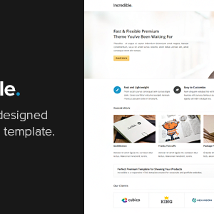 Incredible – Responsive HTML Template
