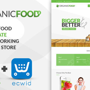 Organic Food – Kitchen, Farm, Corporate, Landing Page & E-commerce HTML Template