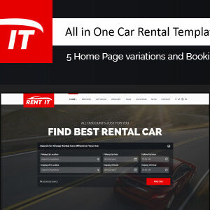 Rent It – Car Rental Template with RTL Support